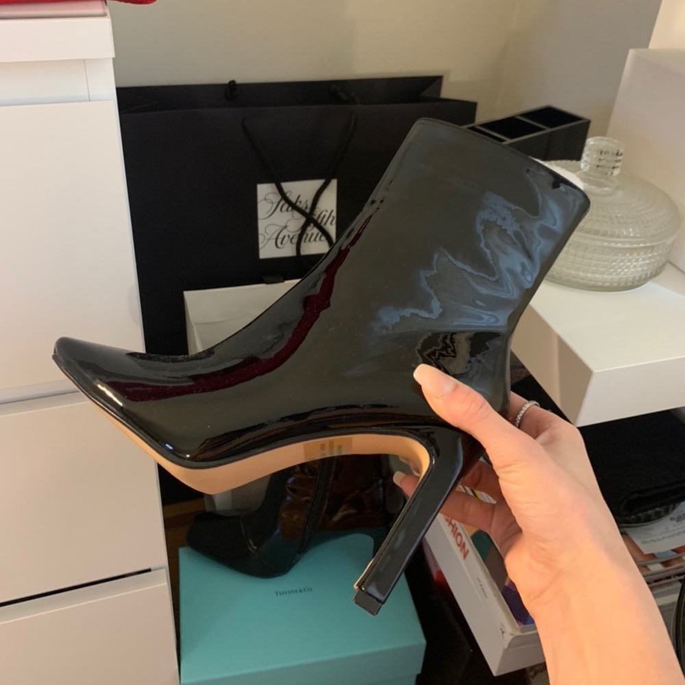 New Patent Leather Booties